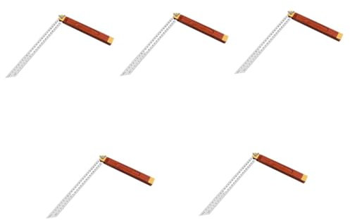 Hemobllo 5stücke Verstellbarer Winkelmesser Aus Präzisionswinkel Für Holzarbeiten Flexibles Messwerkzeug Für Bau Und Renovierungsprojekte Hochgenaues Edelstahl-lineal Für Zimmerleute