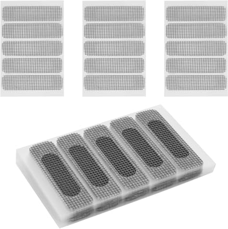 FRUHLING 120 unidades de mosquitera para reparación de ventanas, autoadhesivas, fibra de vidrio, para reparación, protección contra insectos, mosquitera, parches de reparación para puertas, ventanas,