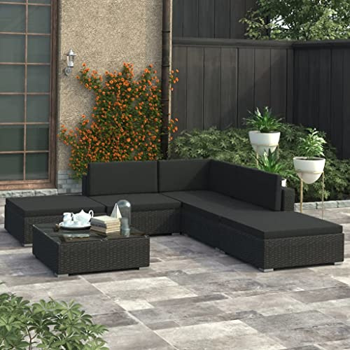 KTHLBRH Set di mobili da giardino per terrazze, mobili da balcone, 6 pezzi