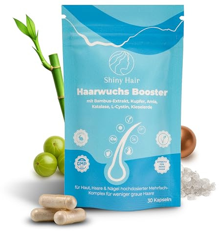 ShinyHair Haar-Vitamine für Frauen mit Kupfer & Amla, 30 Kapseln