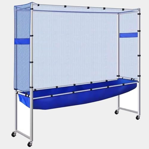 Generico Rete Professionale per la Cattura delle Palline da Ping Pong, Rete da Tavolo da Ping Pong con rotelle per Qualsiasi Tavolo da 60 a 72 Pollici, Raccoglitore di reti per la Cattura delle palli