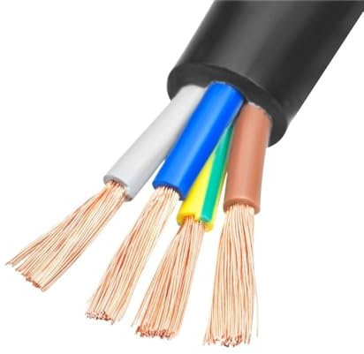 2 Meter Elektrokabel, 0.5mm² - 6mm² Elektrischer Draht, Kupferkabel RVV, Geschirmter Draht(2-core x 2.5mm²)
