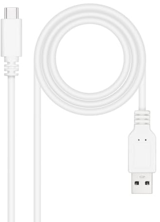 Nano Cable 10.01.2100-W Kabel USB 2.0, 3A, USB-C/M-A/M, Weiß, 0,5 m