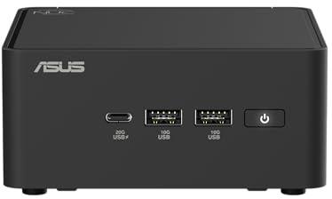 ASUS NUC 15 Pro, Mini PC Intel Core Ultra 7 255H, RAM da 96 GB DDR5-6400, SSD M.2, Scheda Grafica Intel Arc, Wi-Fi 7, Bluetooth 5.4, Compatibile con Windows 11 Pro e Windows 11 Home, Tall, Nero