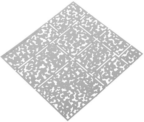 NUOBESTY Camouflage Spray Stencil Stainless Steel Reusable 4x4 Inch Template for Acrylic and Chalk Paint DIY Crafts