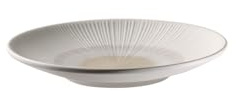 APS 85503 Teller -BLUSH- Ø 21 cm, H: 3 cm, Melamin weiß/beige