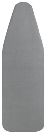 Yizunnu Funda para tabla de planchar de 140 x 50 cm, acolchado grueso, ajuste de cordón, cierre ajustable, fácil ajuste e impresión resistente a las quemaduras (pintado gris plateado)