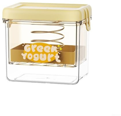 Yaourtière pour créer de délicieuses recettes de yaourt grec et fromage (rectangulaire) Jaune