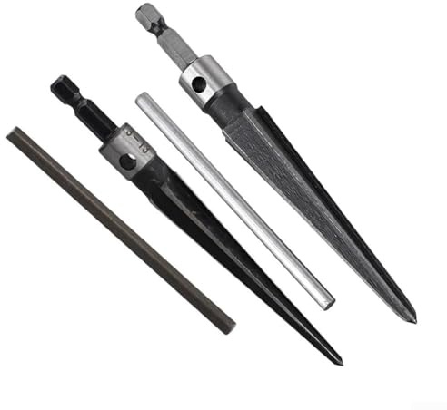 T Shape Handle Reamer Set 2 Pack 3 13mm and 5 16mm Tapered Pin Hole Reamers for Optimal Drilling Control