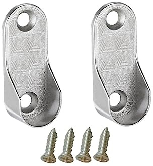 SEWOART 12piezas Soportes para Tubos De Armario Accesorios De Hardware para Barras De Ropa Soportes para Varillas De Ropa Hebillas para Muebles Material Metalico Funcion