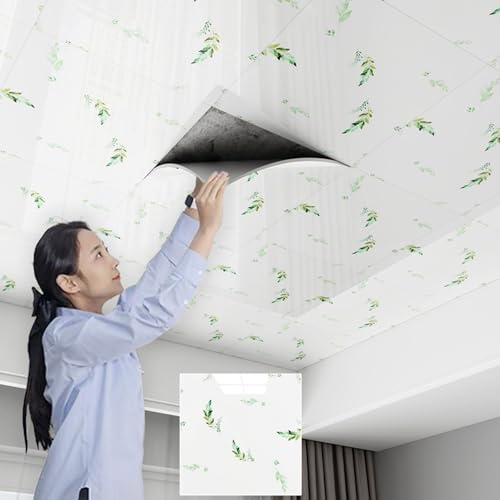 ByteRunning Paneles De Techo,Placas Techo Desmontable,Revestimiento De Techo De SóTano,Resistente A Las Manchas Y Ligero,para Diversas Decoraciones De Muro Y Techos