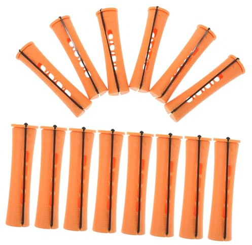 AUTSUPPL 30 Stück Teiliges Flexibles Lockenwickler Kunststoff Leichte Tragbare Dauerwellenstäbe für Kurze Haare Sanfte Locken DIY Haarstyling für Frauen Salon Reisegebrauch