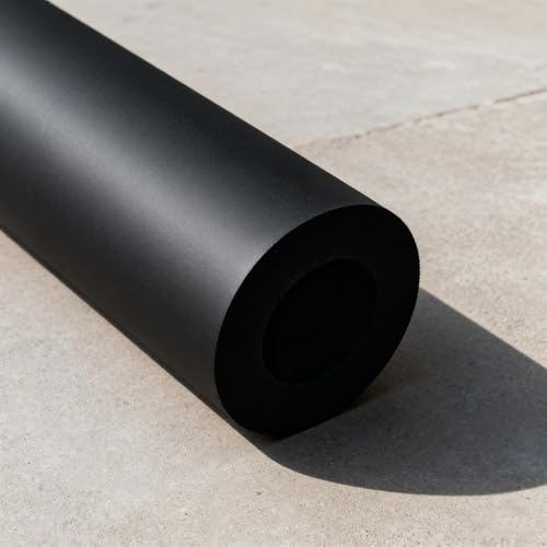 1.7m 1.8m Rohrisolierung Außenbereich, Isolierung Heizungsrohre Schaumstoff 13.0mm 16mm 20mm 25mm 32mm 43.0mm 50mm 90mm 110 mm, Schwarz Rohrdämmung für Kälteleitungen(T20mm X ID50mm X L1.8M)