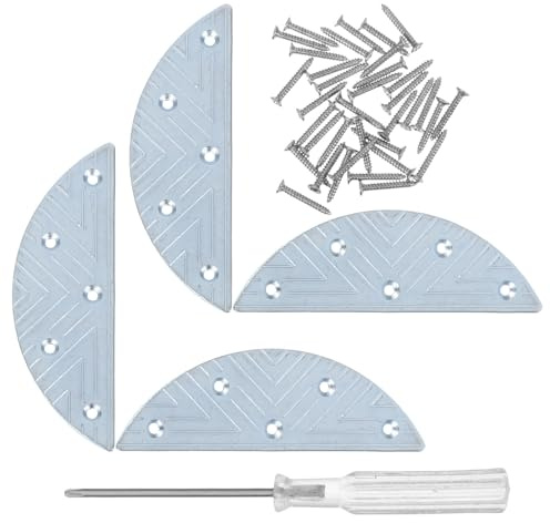 Kit de Reparación de Zapatos Placa de Hierro para Talón | Almohadillas Antidesgaste para Proteger la Suela, Metálicas Antideslizantes para Restaurar Botas, 2 Pares