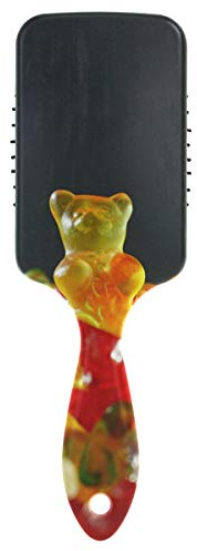 MONTOJ Massage Comb Gold Gummy Bear Picture Cushion Hair Brush Anti-static Brushes Massage Brain Acupoints for Relaxing