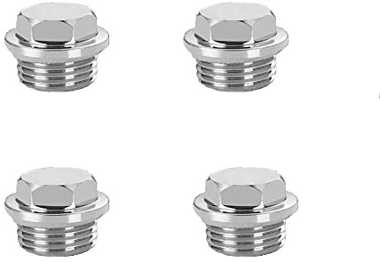 4 pezzi valvola dell'aria del radiatore, 1/2 manuale valvola di sfiato dell'aria del radiatore con attacco filettato O-Ring sigillato, accessori di ricambio per sistema di riscaldamento