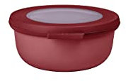 Mepal - Multi Bowl Cirqula Round - Contenitori Plastica con Coperchio - Adatto come contenitore ermetico per Frigo, microonde, Congelatore e piatti da portata - Ciotole Cucina - 350 ml - Vivid mauve