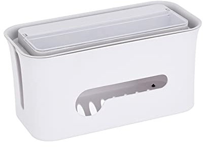 Kabelmanagement Große Kabel-Netzstecker Aufbewahrungsbox Power Streifen Aufbewahrungsbox Sicherheit ordentlicher Organizer Abnehmbarer Desktop-Kabel-Organizer, um Streifen auszublenden und zu verberge