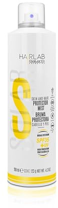 SALERM - Protezione solare per capelli e pelle - Nebbia protettiva Hair Lab Solar - 200 ml - con SPF35+UV e filtri UVA e UVB - Protegge la pelle e il colore dei capelli - Anti-crespi Capelli - 100%