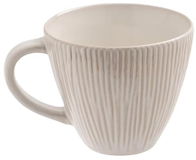 Taza de café de cerámica, taza de asa grande, capacidad de 340 ml, café, de larga duración y resistente al calor, perfecta para capuchino, latte, sopa y uso diario en la cocina