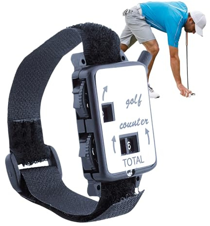 Golf Score Counter Watch - Golf Clicker Counter, Manual Golf Scorer | Golfers Wristband Str0ke Counter, Handheld Golf Shot Tracker for Accurate Str0ke Recording on Course Practice Rounds & Coaching