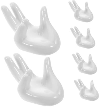 KONTONTY 6piezas Portavasos para Huevos De Mano Soporte De Exhibición De Huevos De Porcelana para De Pascua Decoración De Cocina