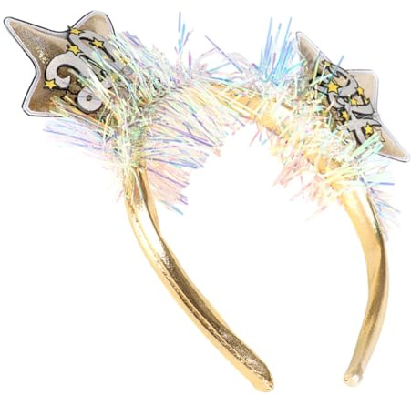 SOIMISS Diadema de Estrella de Cinco Puntas Accesorio Decorativo Cabello para Fiesta de Año Adorno de Cabeza para Festivales