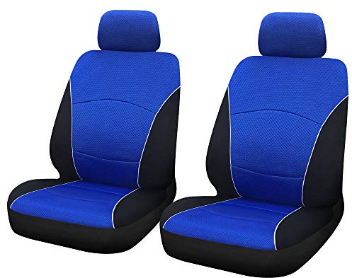 Sakura Oakleigh Paire de Housses de siège Avant universelles pour Voiture et Van Noir/Bleu