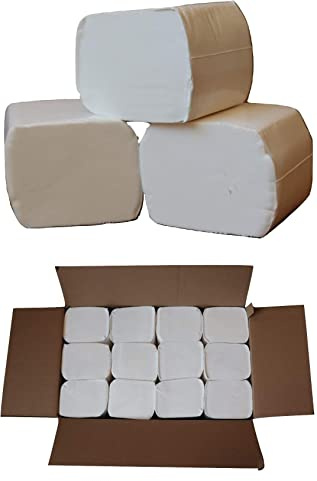 Interfold Bathroom Tissue - Toilet Tissue (Shabbos Tissue) Bulk Toilet Paper - 24 PackagesCase (NOTE: These are not rolls, but packs of cut toilet tissue) Control Hygienic Bath Tissue