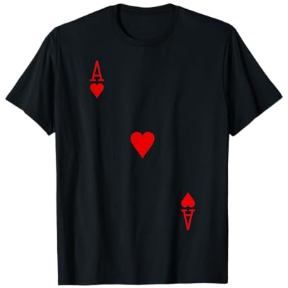 Poker Kartenspiel Spielkarte Pokerspieler Herz Ass Karte T-Shirt