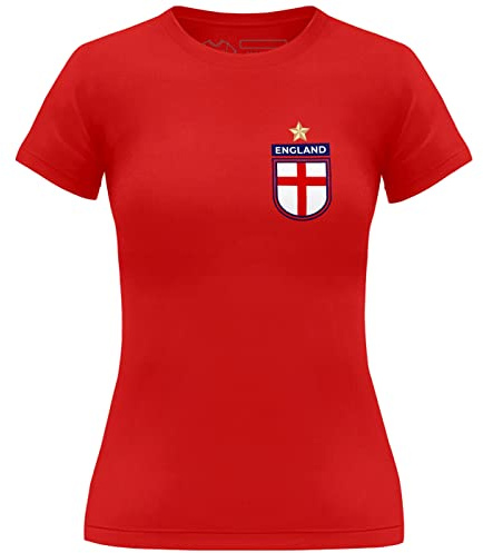 Dam England Team Football T-shirt, Red, M