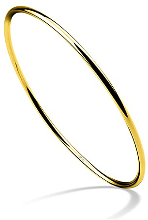 Dankadi Bracelet Poli Fin en 925 Argent 2MM Large, Ensemble 1/2/3 Empilable 60 65 68MM Diamètre Jonc de Manchette Rond Lisse Plein Simple Classique DIY Pour Femme