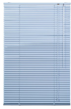 Lichtblick Aluminium Jalousie, Alu-Jalousie mit Klemmträgern und Wandmontageclips für Fenster und Türen Blau, 50 cm x 130 cm (B x L)