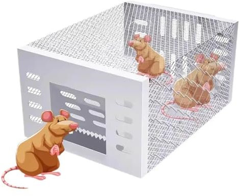 SKDJFHF trampas para Ratas, Trampa para Ratones de circulación Continua Trampa automática for Ratones de Ciclo Continuo, artefacto for atrapar Ratas domésticas, Trampa for Ratones