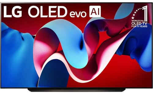 LG 83-Inch Class OLED evo C4 Series Smart TV 4K Processor Flat Screen with Magic Remote AI-Powered with Alexa Built-in (OLED83C4PUA, 2024) (Renewed)