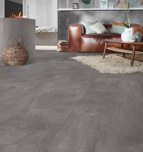 Vinylboden Cement Dark Grey zum Kleben