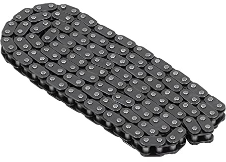 150 Länkar Kedjedrivningstillbehör för Mini PIT Pocket Quad Dirt Bike ATV Stål T8F Svart 75L