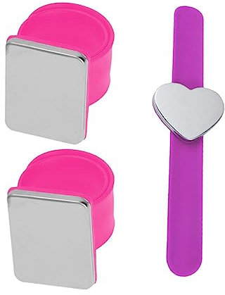 CORHAD 3stücke Teiliges Magnetisches Nadelkissen Armband Pin Für Nähbedarf Und Handarbeiten Quadratischen Und Herzförmigem Kissen Praktisch Für Und Bastler