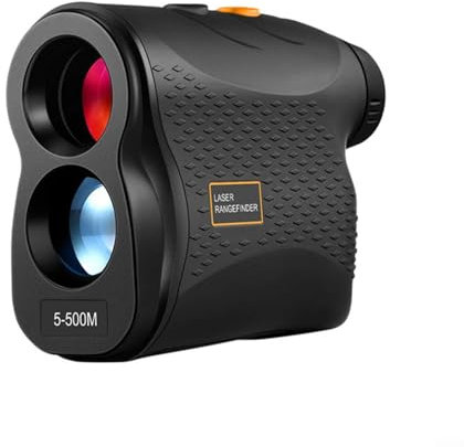 Entfernungsmesser für Golf-Jagd, 500 m, digitaler Golf-Entfernungsmesser, mit Reichweitenmodus, Geschwindigkeitsmessmodus, Fahnenmast-Modus, Nebelmodus, 6-fache Vergrößerung, ultraklare Sicht