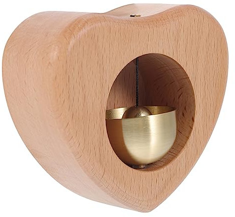 WATIIFUFU Shopkeepers Bell Shopkeepers Bell Door Opening Wooden Cartoon Heart Shaped Shopkeeper Bell Charming Door Entry Chime for Shop Decor Antique Chime for Welcoming Customers