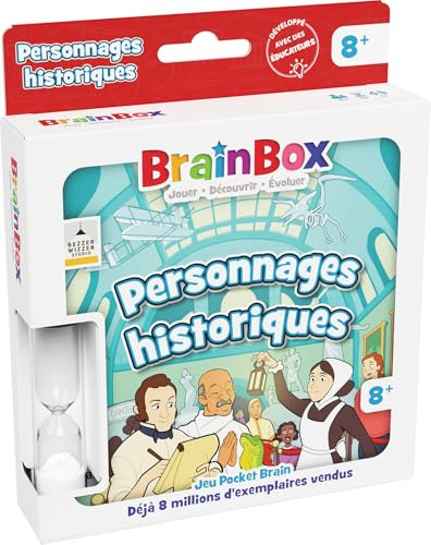 Asmodee - BrainBox Pocket : Personnages Historiques - Jeu de Société