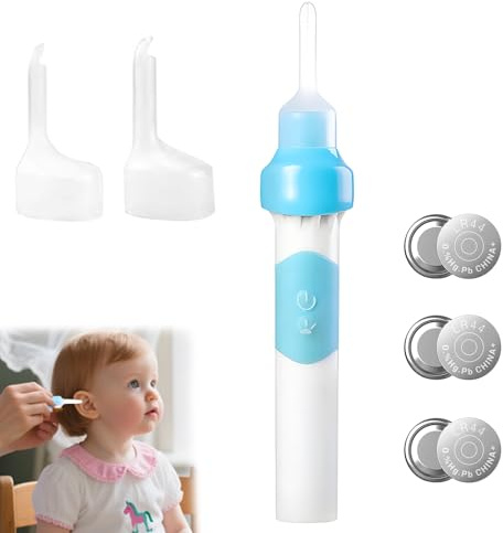 Earwax Remover, Ear Wax Removal Tool for Kids & Adults, Ear Wax Removal Kit (2 Pcs Silicone Replacement Heads)