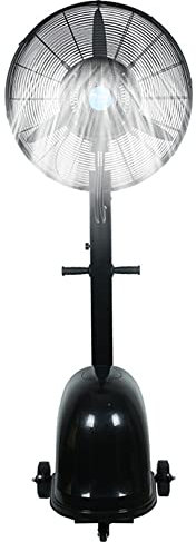 Ventilatore industriale umidificante e rinfrescante, ventilatore a piantana con nebulizzatore, ventilatore nebulizzatore con oscillazione a 90° con 3 modalità di ventilazione, ventilatore industriale