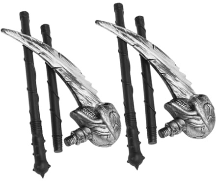 CALLARON 2 Pièces Faucille Détachable pour Halloween Accessoire Cosplay Faucheuse et Réglable pour Garçon Fille et Adultes Décoration Fête