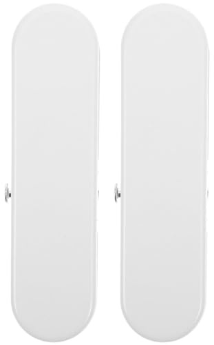 GARVALON Clips Pack de 2 Piezas Tablero Perforado de Hierro Blanco para Diseño Simple y Estilizado Resistentes Deformación Organizadores para Oficina y Hogar