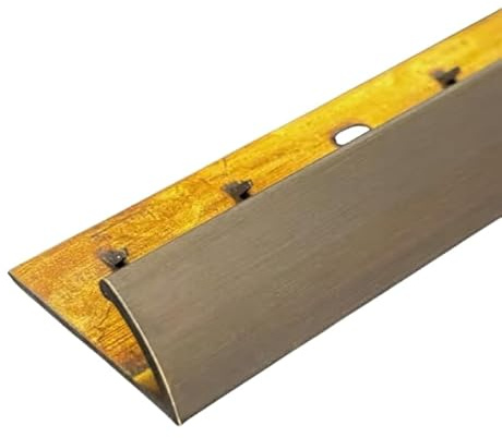 FloorPro Carpet to Vinyl Flooring Doorbar - 0.9m - Single Edge - Aluminum Threshold Transition Door Trim Strip - Antique Bronze