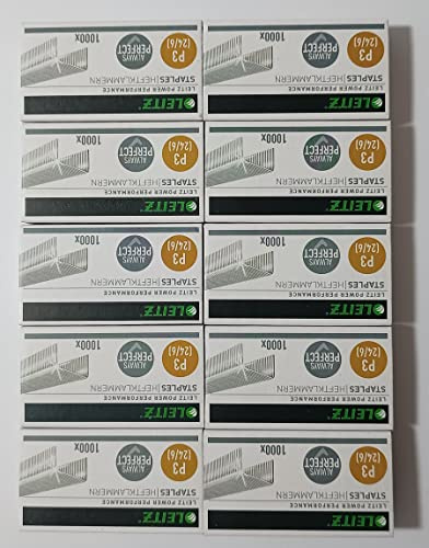 Leitz 55700000 Heftklammer 24/6 mm // 10000 Stück verzinkt (24/6mm, verzinkt / 5 Packungen)