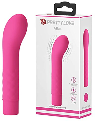 Pretty Love Atlas Mini-Vibrador del punto G Deep Rose Ø 3 x 14 cm