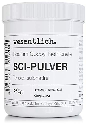 SCI - Sodium Cocoyl Isethionate - 250g - mildes Tensid in praktischer Schraubdeckeldose von wesentlich.