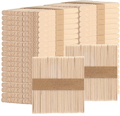 KEILEOHO 2000 PCS Wooden Lolly Sticks, 4.5 Inch Wood Lolly Sticks Ice Cream Sticks Craft for Crafts, Arts, DIY, Decoration, 114x10x2mm